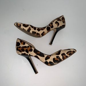 BCBGeneration Leopard Calf Hair D'Orsay Pump
